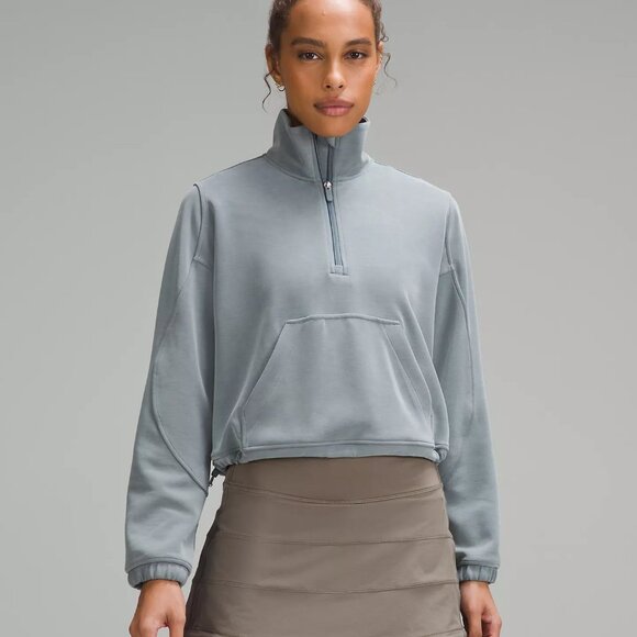 Brushed Softstream lululemon sz 2 light green 1/2 zip - Picture 1 of 8